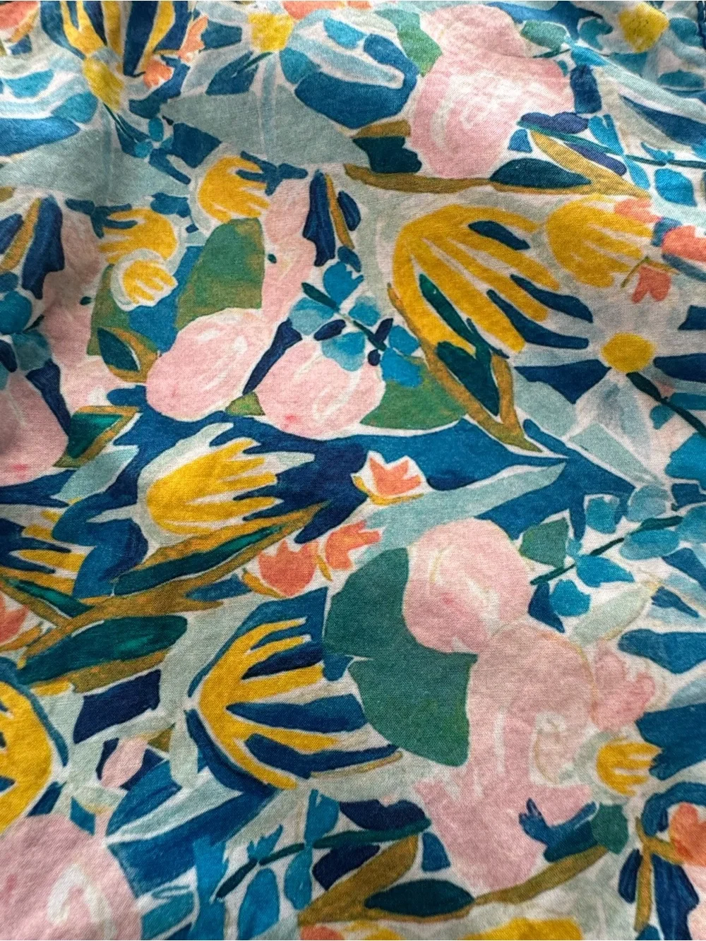 Jade by Melody Tam Multicolor Floral Dress — Blue, Pink & Yellow Size Small